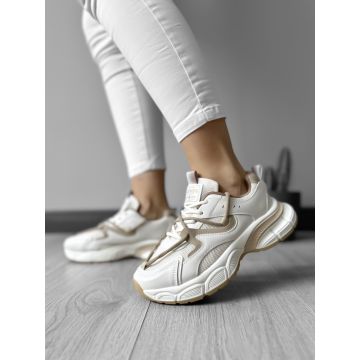 Adidasi dama casual cu talpa inalta  maro CL2405 N7-3