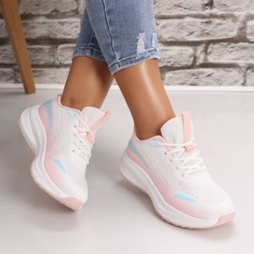 Adidasi dama Albi/ roz din Textil Xarya