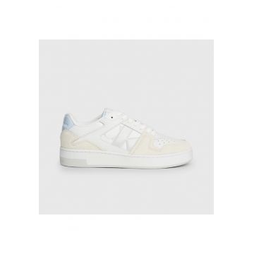 Pantofi sport  pentru Femei - basket cupsole low mix - YW0YW01388-0LB - Alb