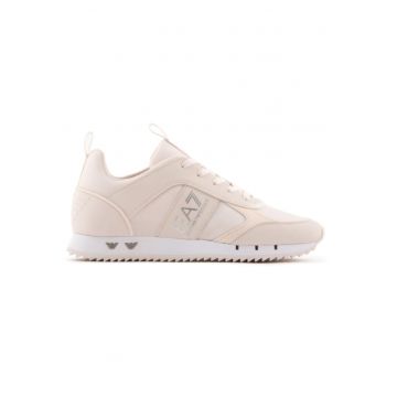 Pantofi sport  pentru Femei - Black White Cordura - X8X027-XK219-S293 - Roz
