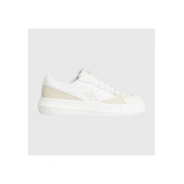 Pantofi sport  pentru Femei - chunky cupsole low mixml mtl - YW0YW01467-0F8 - Alb