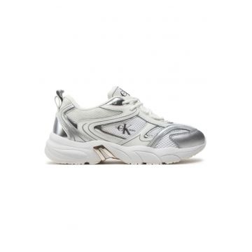Pantofi sport  pentru Femei - retro tennis low lace mh ml mr - YW0YW01381-01V - Alb