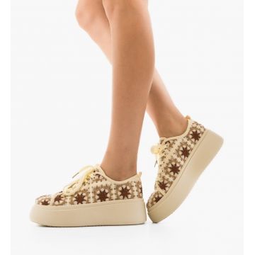 Sneakers dama Maxima Bej