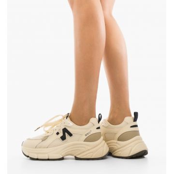 Sneakers dama Serigiu Bej 2