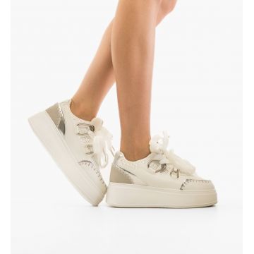 Sneakers dama Verana Argintii