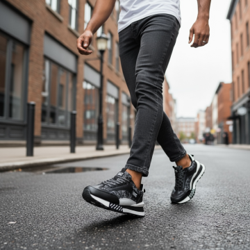 Adidasi barbati casual  negri A103
