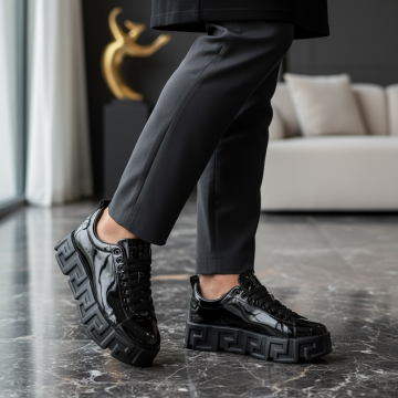 Adidasi barbati casual  VSC  negri 0826 T15-3