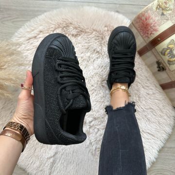 Adidasi dama casual negri  CU MIC DEFECT DEFBL575  T52-1 Adidasi dama casual negri  CU MIC DEFECT DEFBL575  T52-1