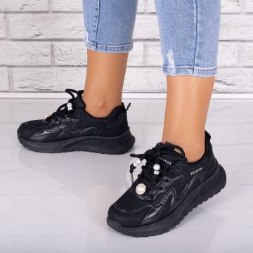 Adidasi dama Nrgri din Piele Eco/ Textil Tanada