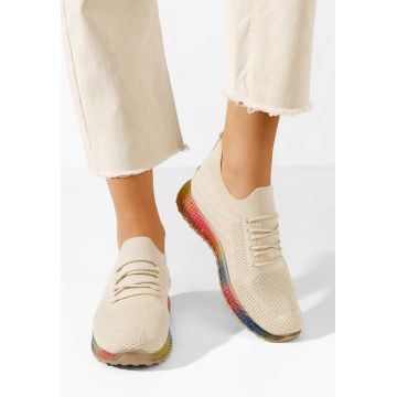 Pantofi sport dama Vadia bej