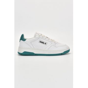 Pantofi sport de piele cu detalii contrastante