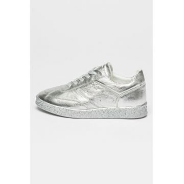 Pantofi sport de piele cu varf rotund