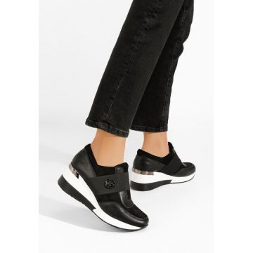Sneakers cu platforma Almona negri