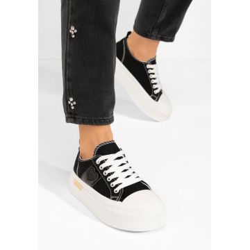 Sneakers cu platformă Anasty negri
