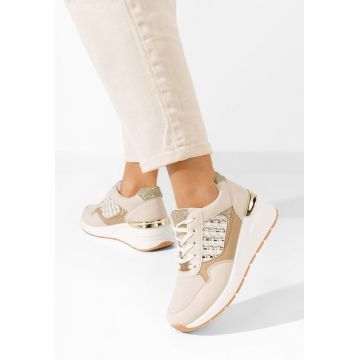 Sneakers cu platforma Brynda bej