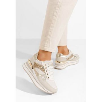 Sneakers cu platformă Camora bej
