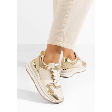 Sneakers cu platformă Daisie bej