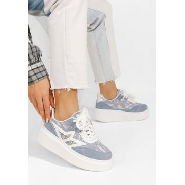 Sneakers cu platforma Dayla albastri