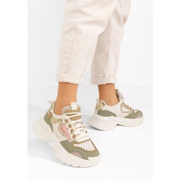 Sneakers cu platforma Dorathy verzi