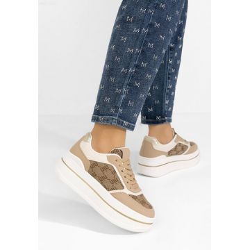 Sneakers cu platformă Elouisa maro