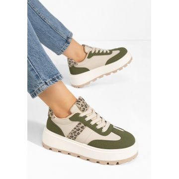 Sneakers cu platformă Estephany verzi