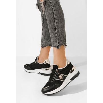 Sneakers cu platforma Gisela negri