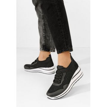 Sneakers cu platforma Gladise negri