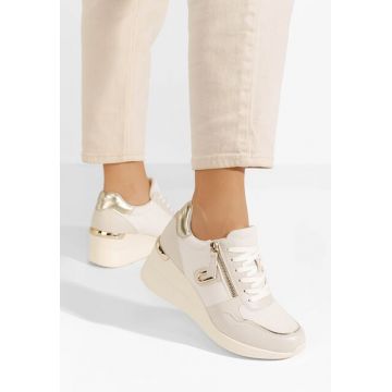 Sneakers cu platforma Ilioana bej