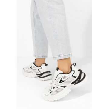 Sneakers cu platformă Jacalyn albi