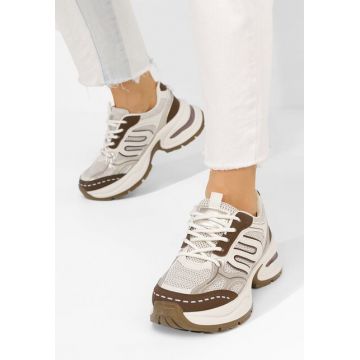 Sneakers cu platformă Jolysa bej
