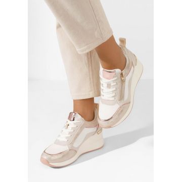 Sneakers cu platforma Kalista albi