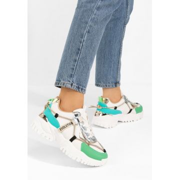 Sneakers cu platformă Kristenysa albi