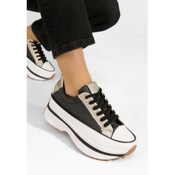 Sneakers cu platformă Lavenia negri
