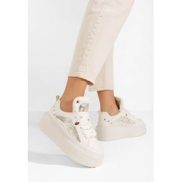 Sneakers cu platformă Litene bej