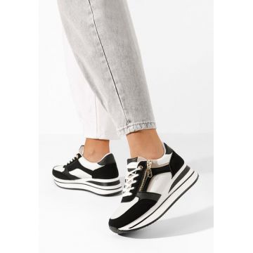 Sneakers cu platforma Mariella negri