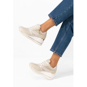 Sneakers cu platformă Reinia bej