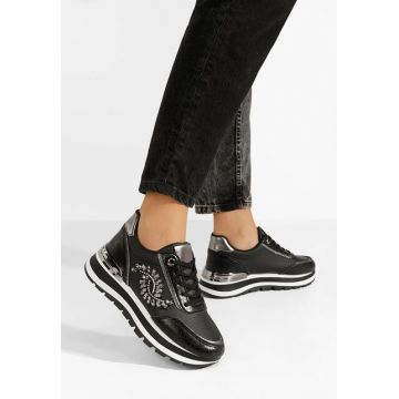 Sneakers cu platforma Reyma negri