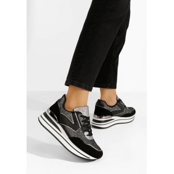 Sneakers cu platformă Septima negri