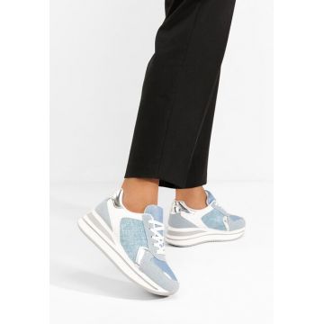 Sneakers cu platformă Sidnei albastri