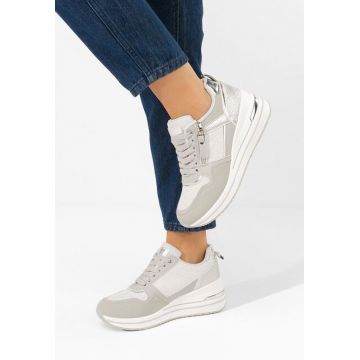 Sneakers cu platforma Snuvira gri