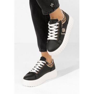 Sneakers cu platforma Soila negri