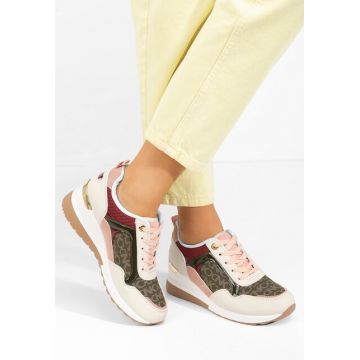 Sneakers cu platforma Tamella multicolori