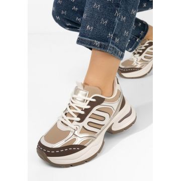 Sneakers cu platformă Tammya kaki