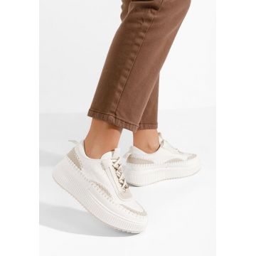 Sneakers cu platformă Tenerife bej