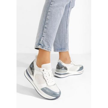 Sneakers cu platforma Tiela albastri
