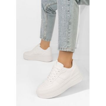 Sneakers cu platformă Yolando albi