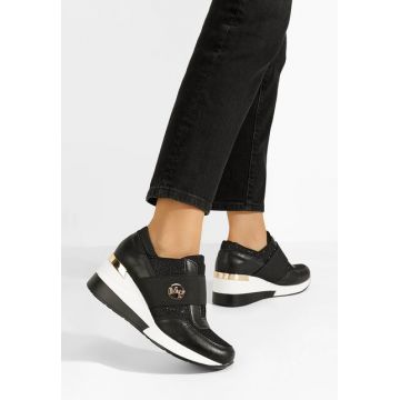 Sneakers cu platforma Yolena negri
