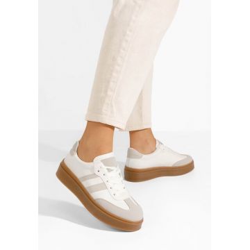Sneakers dama Baryba albi