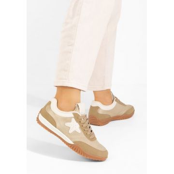 Sneakers dama Calira kaki