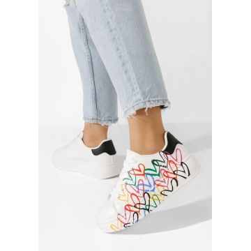 Sneakers dama Carlina V2 albi